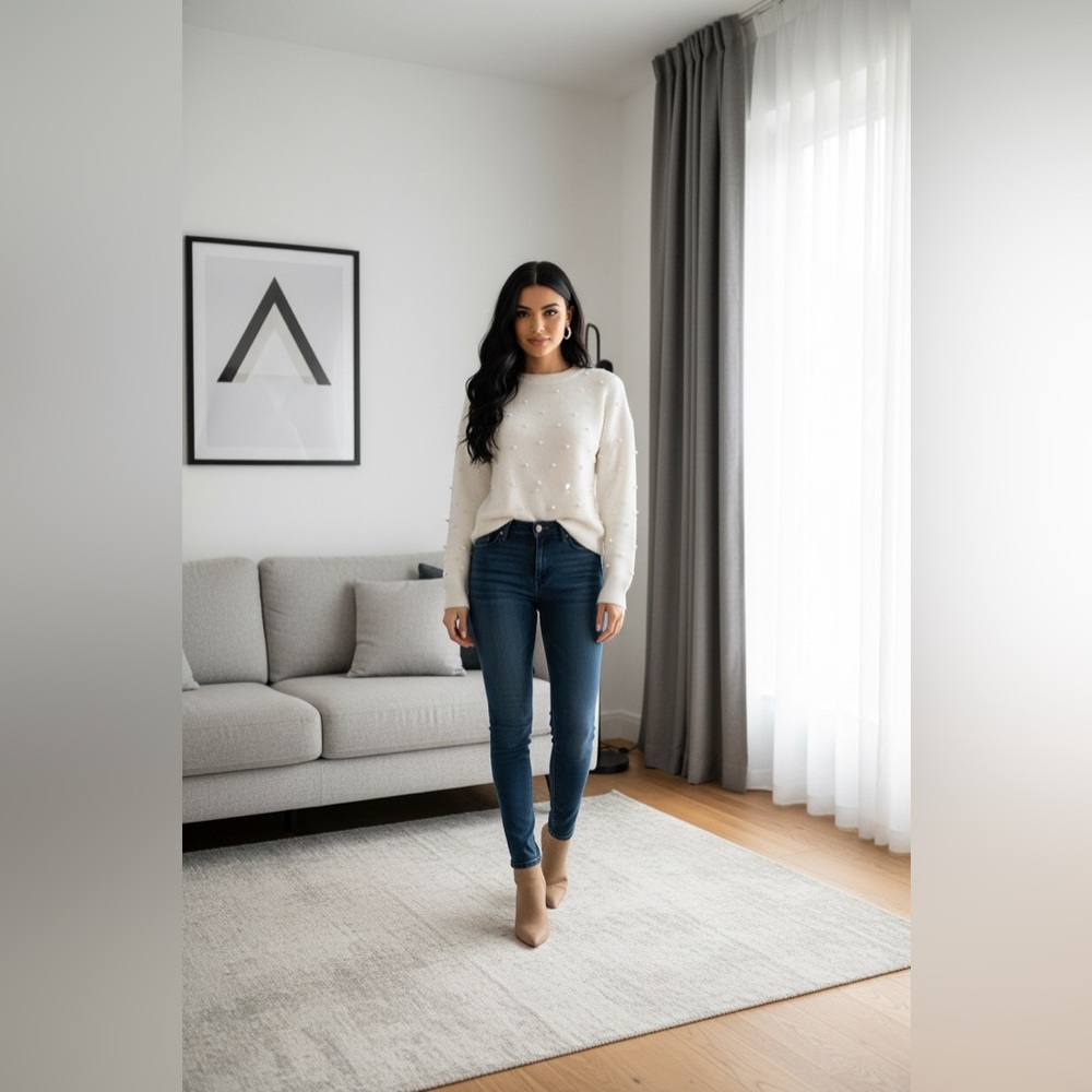 Sincerely Jules Cream Knit Sweater - Picture 2 of 10
